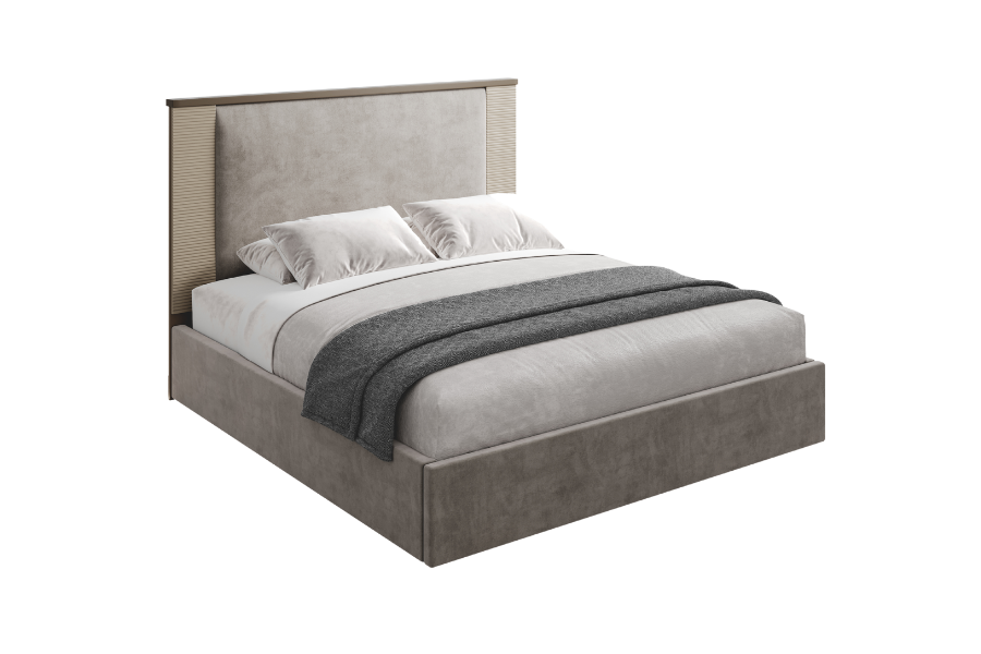 TAPACIRANI KREVET SA PROSTOROM ZA ODLAGANJE LINEA